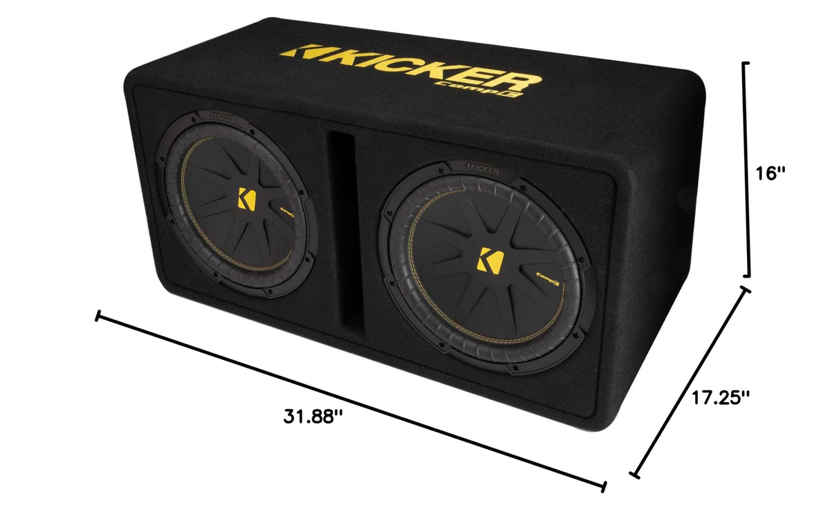 12-inch 2-Ohm Subwoofers in Vented Enclosure S1193