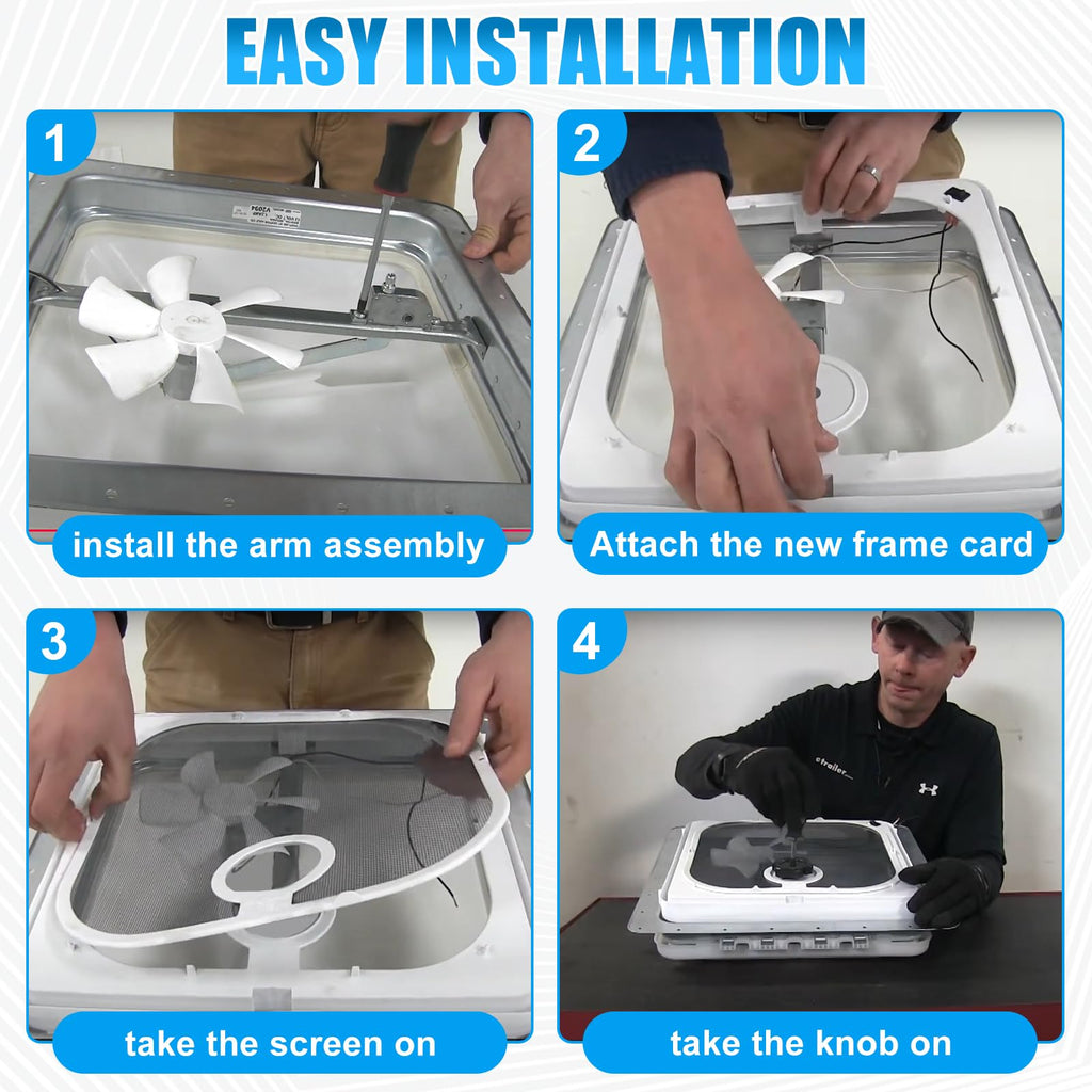 Birch White Roof Vent Frame Screen Replacement 13.5×13.5inch K9218