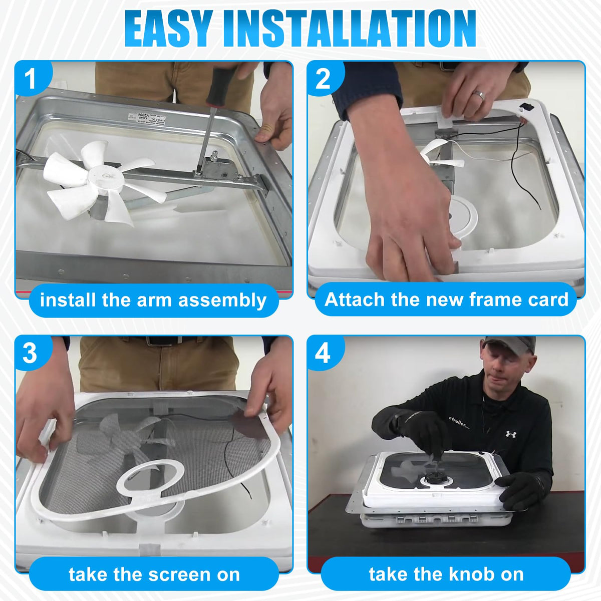 Birch White Roof Vent Frame Screen Replacement 13.5×13.5inch K9218