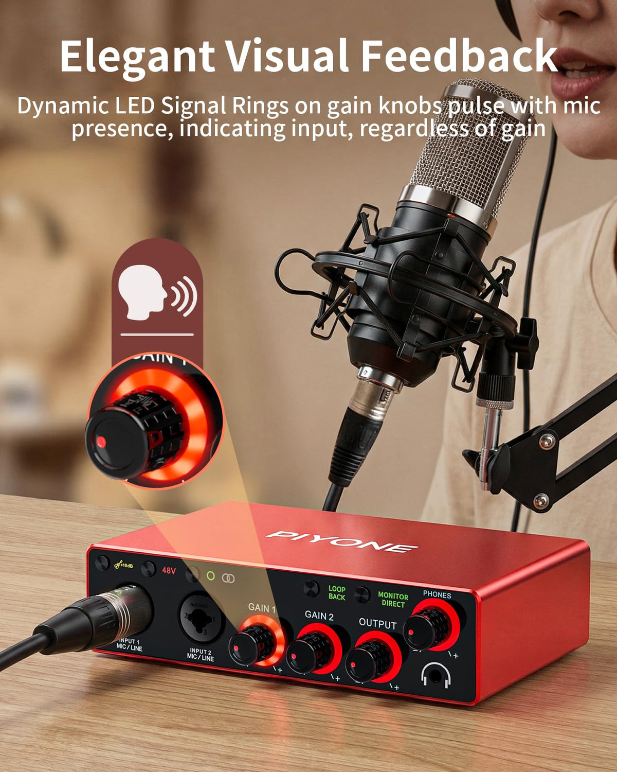 2X2 24-bit/192kHz Audio Interface with XLR/TRS Combo Input L441977