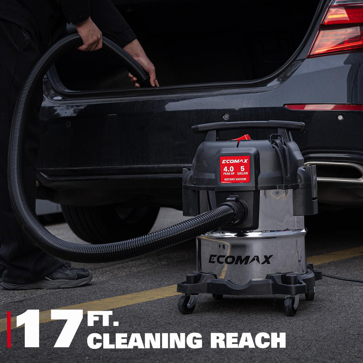 5 Gallon Stainless Steel Wet and Dry Shop Vacuum O973