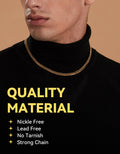 Cuban Link Chain Stainless Steel 14K Gold Plated Y718931