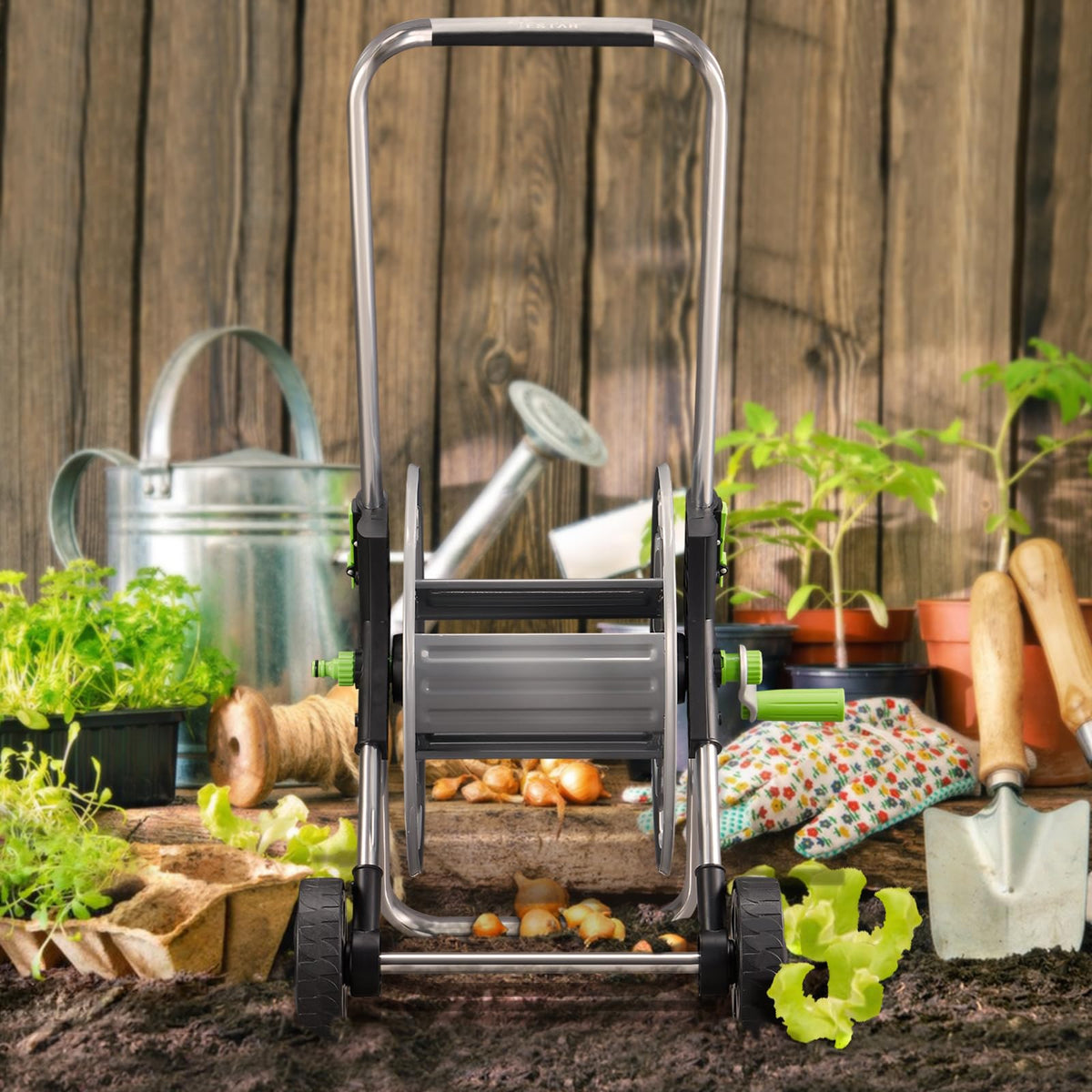 Garden Hose Reel Cart B41416