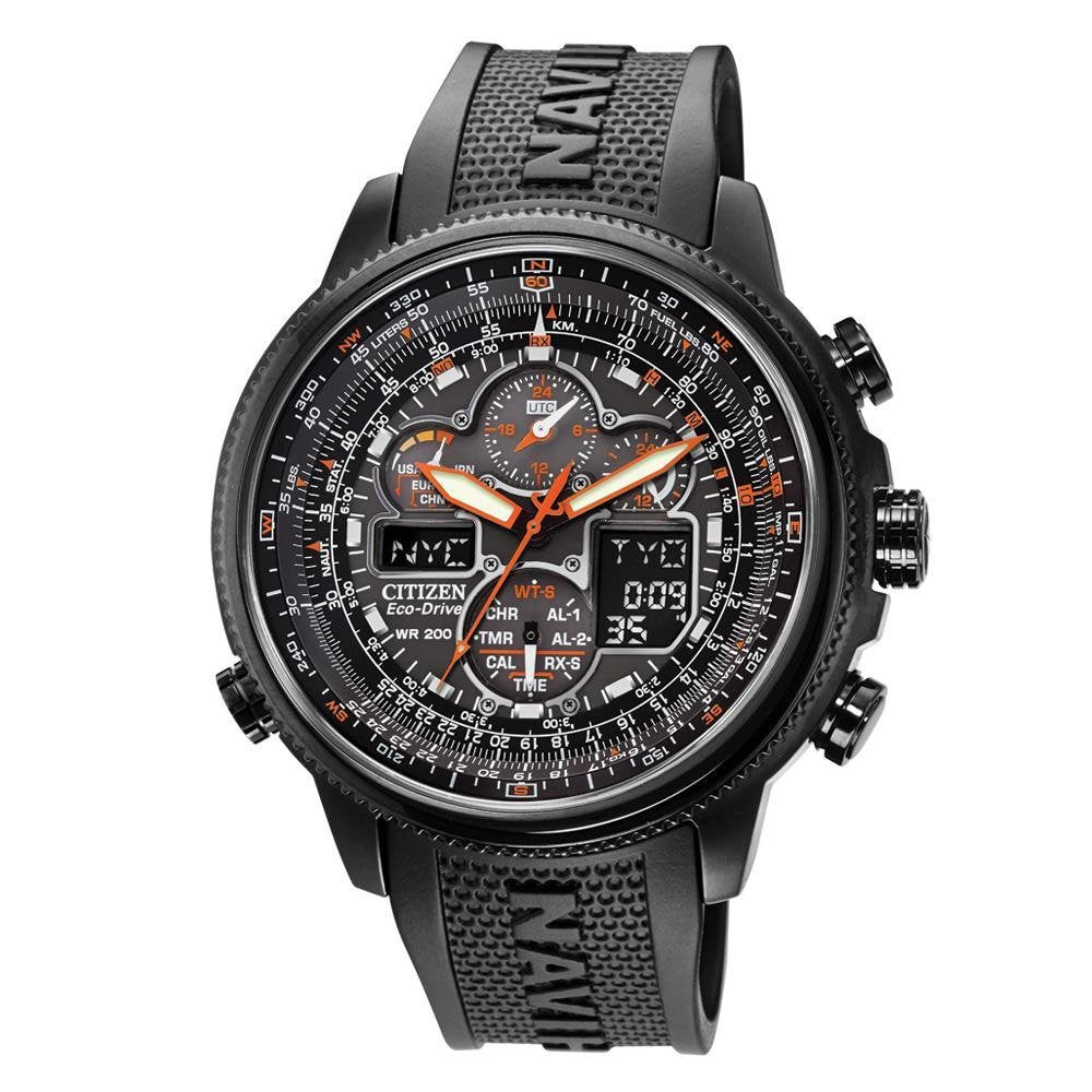 Eco-Drive Pilot Chronograph Watch I553