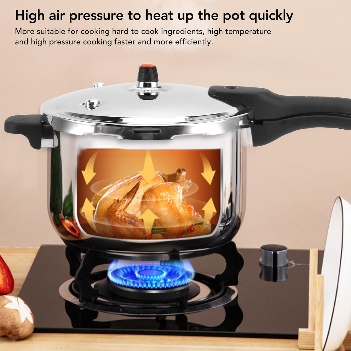 Stainless Steel 3L Pressure Cooker Q8189