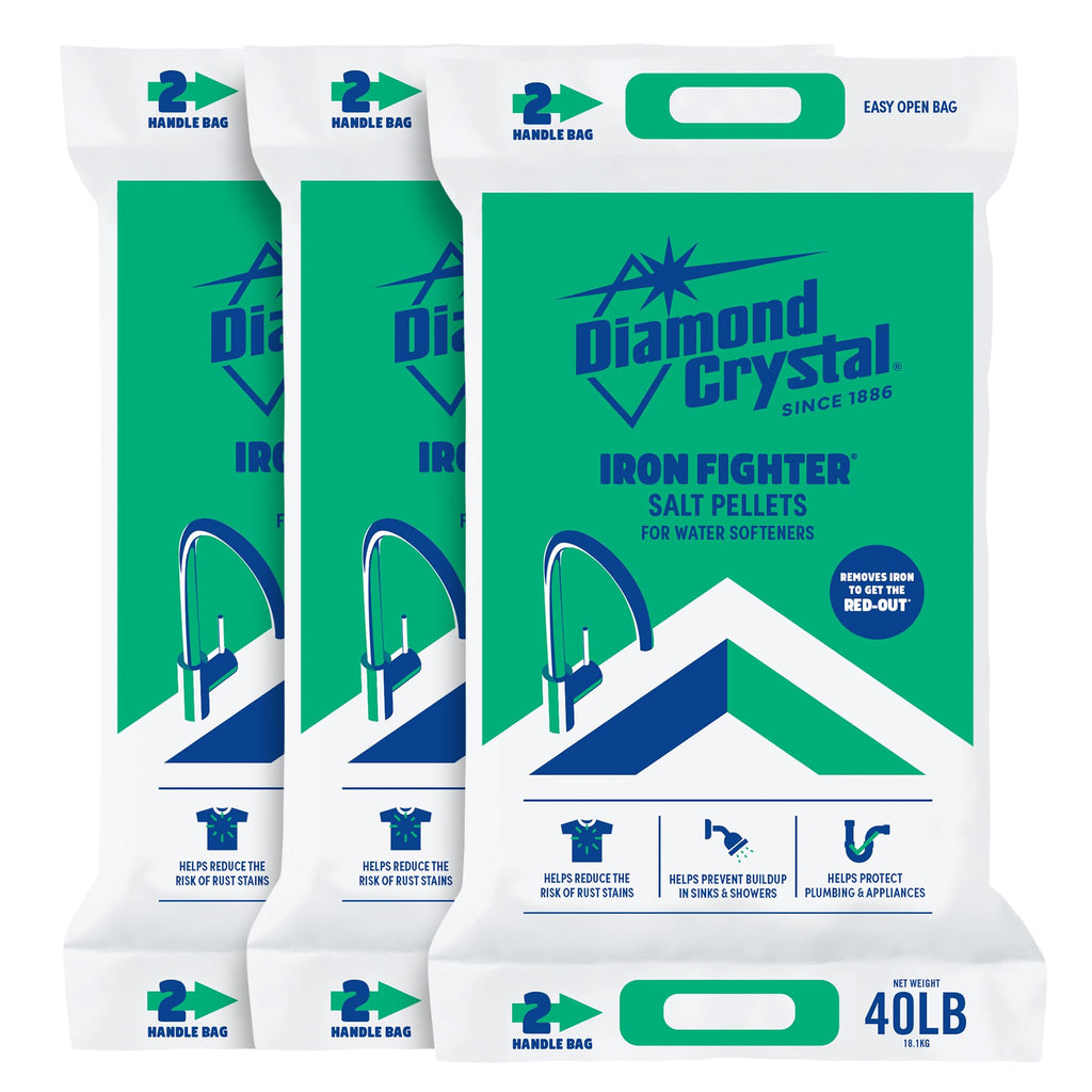 3 Pack Water Softener Salt Pellets, 40 lb V41702