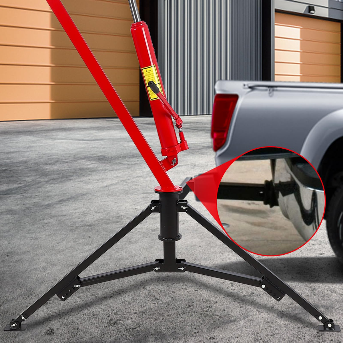 1000 Lbs Hydraulic Hitch Mounted Truck Crane B203