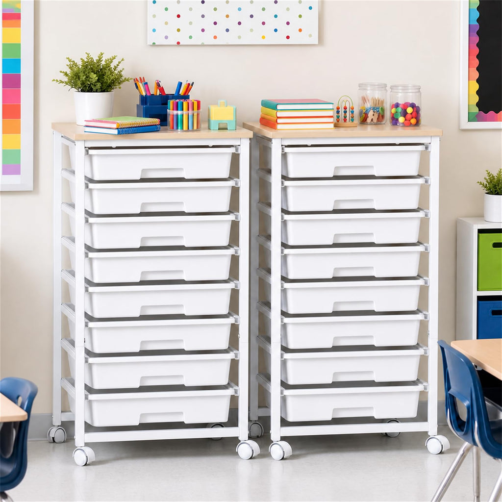 Rolling Cart with 8 Drawers A458