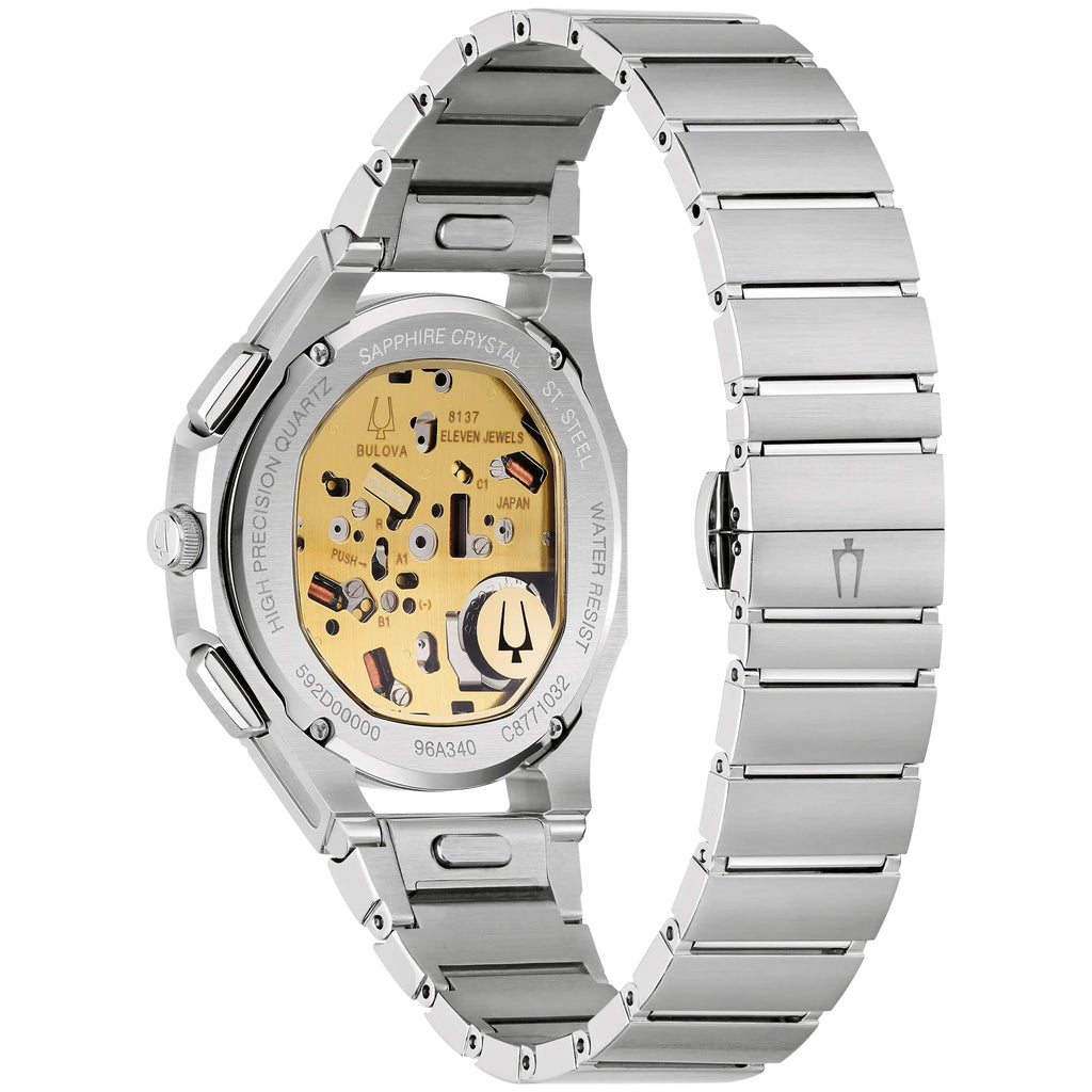 Brown Dial Stainless Steel Chronograph Watch Set 41.5mm E700248