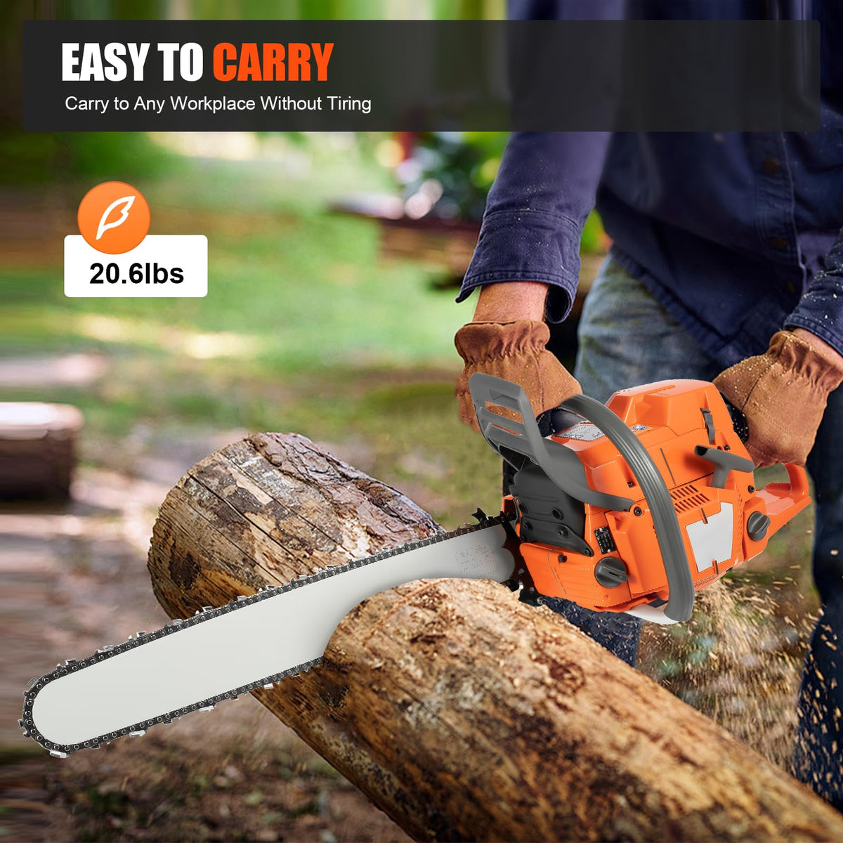 71.8CC 24inch 2-Stroke Gas Chainsaw E695918
