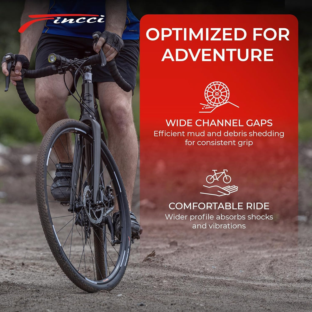 700x38c Gravel Bike Tires & Tube Foldable C1696