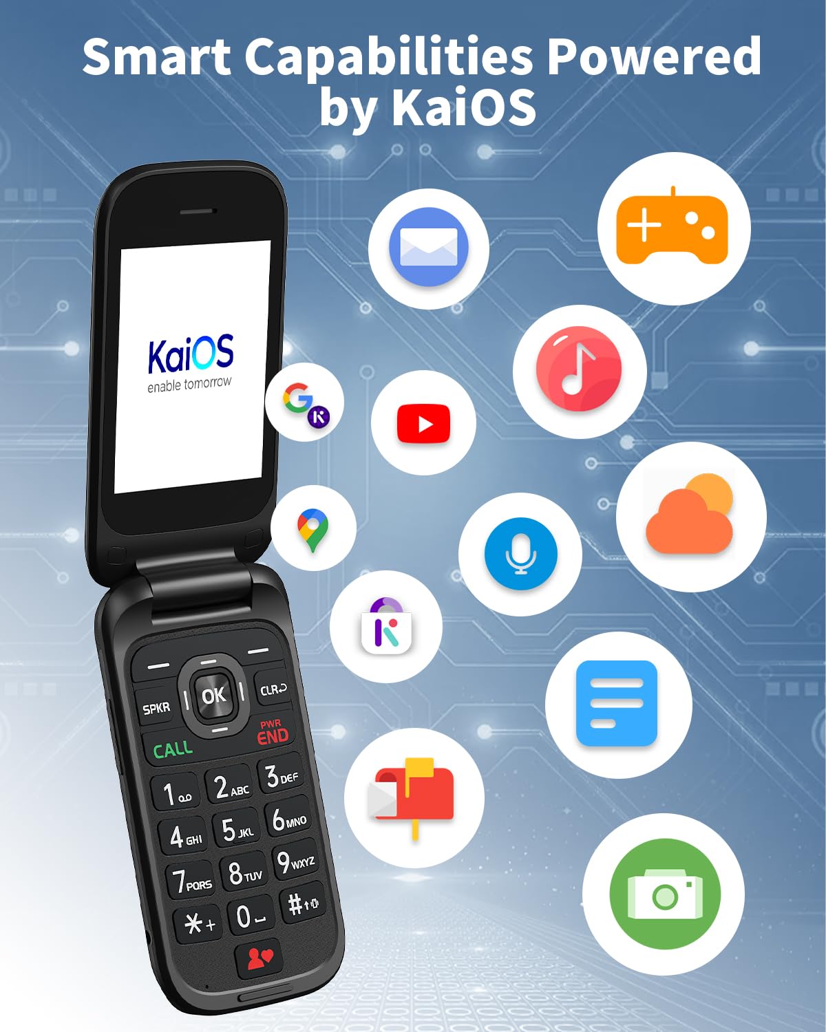 2.8" Dual Screen 4G LTE Flip Phone R55508