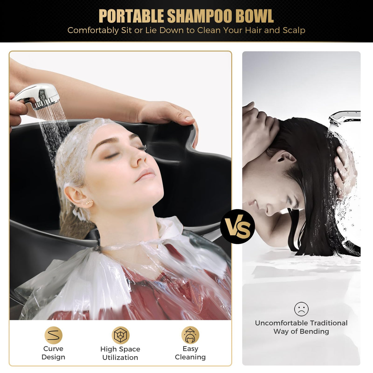 Portable Shampoo Bowl with 2 Bucket M470