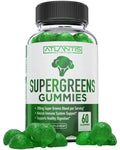Supergreens Gummies Supplement with Spinach, Broccoli, Moringa, Beet Root, Celery, Green Tea, & Acai, Natural Raspberry Flavor, 60 cnt Y907663