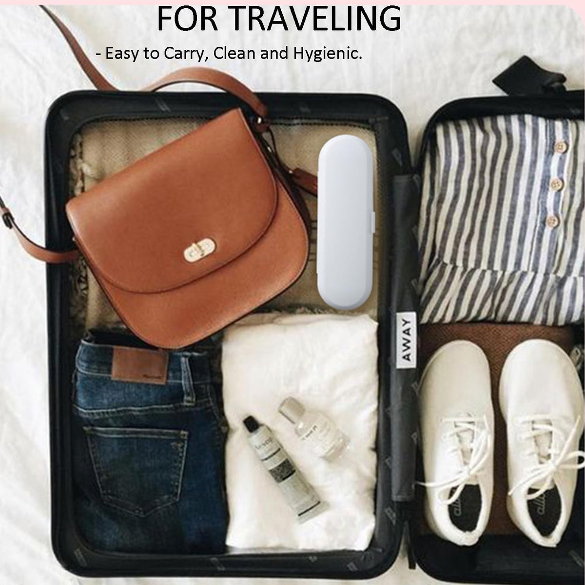 Plastic Electric Toothbrush Travel Case U56906