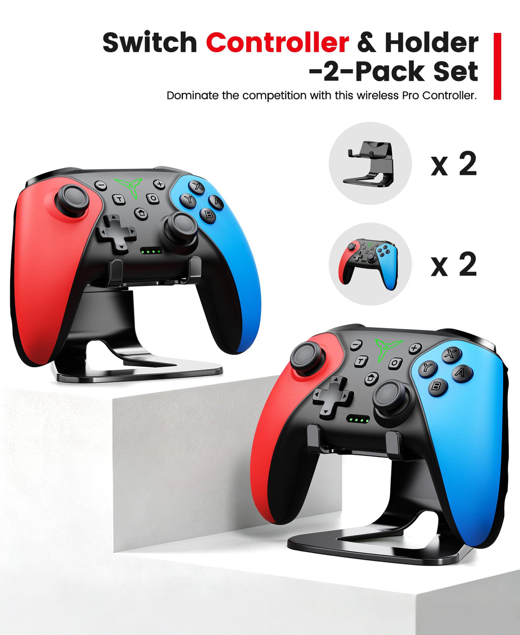 Wireless Switch Controller 2-Pack with Programmable Back Buttons X815729