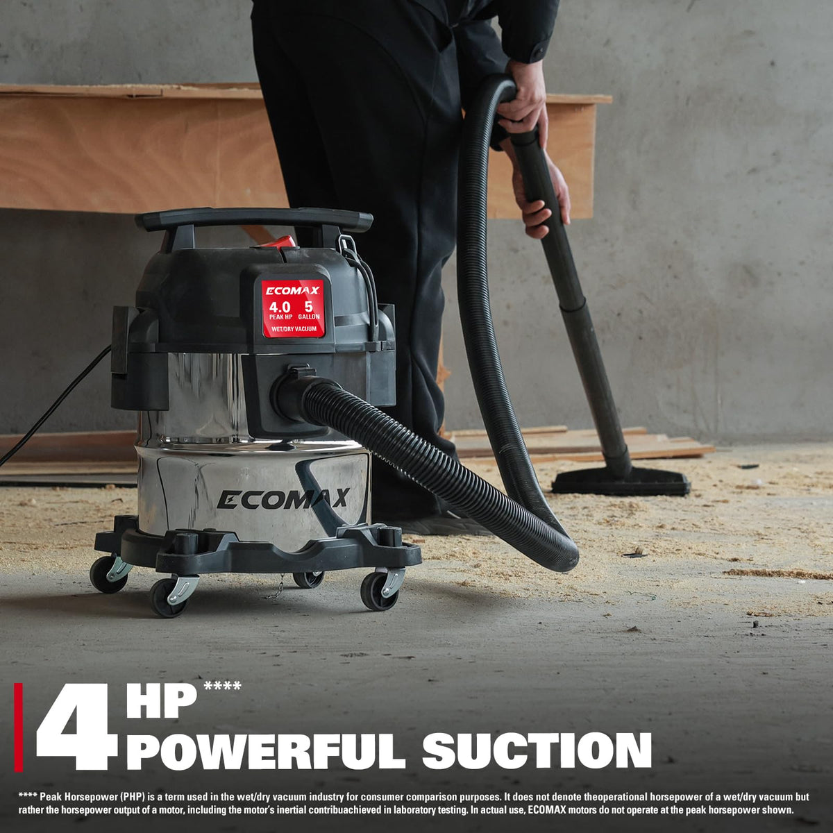 5 Gallon Stainless Steel Wet and Dry Shop Vacuum O973