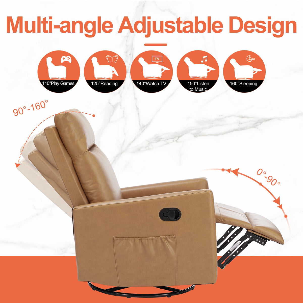 360 Swivel Rocker Recliner Chair R21006