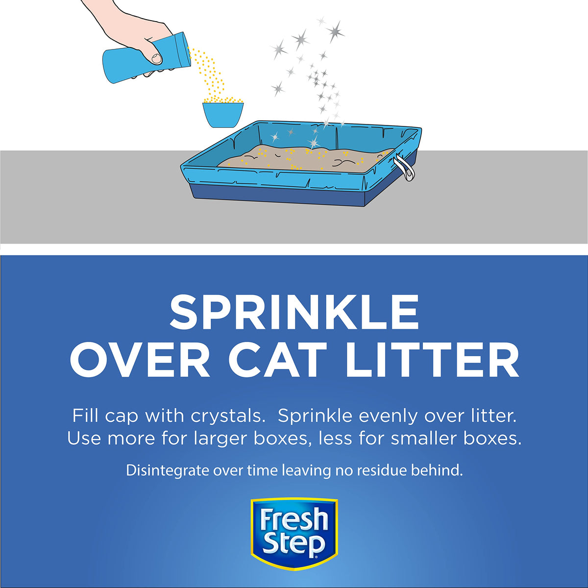Cat Litter Crystals Summer Breeze Scent 15 Ounces 3 Pack M49383