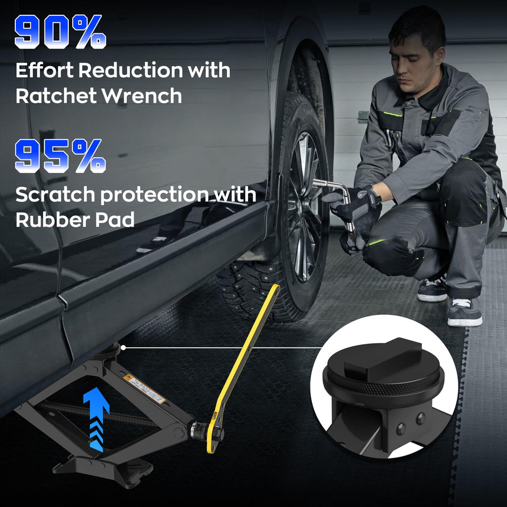 2.5 Ton Scissor Jack Kit with Jack Pad L17342