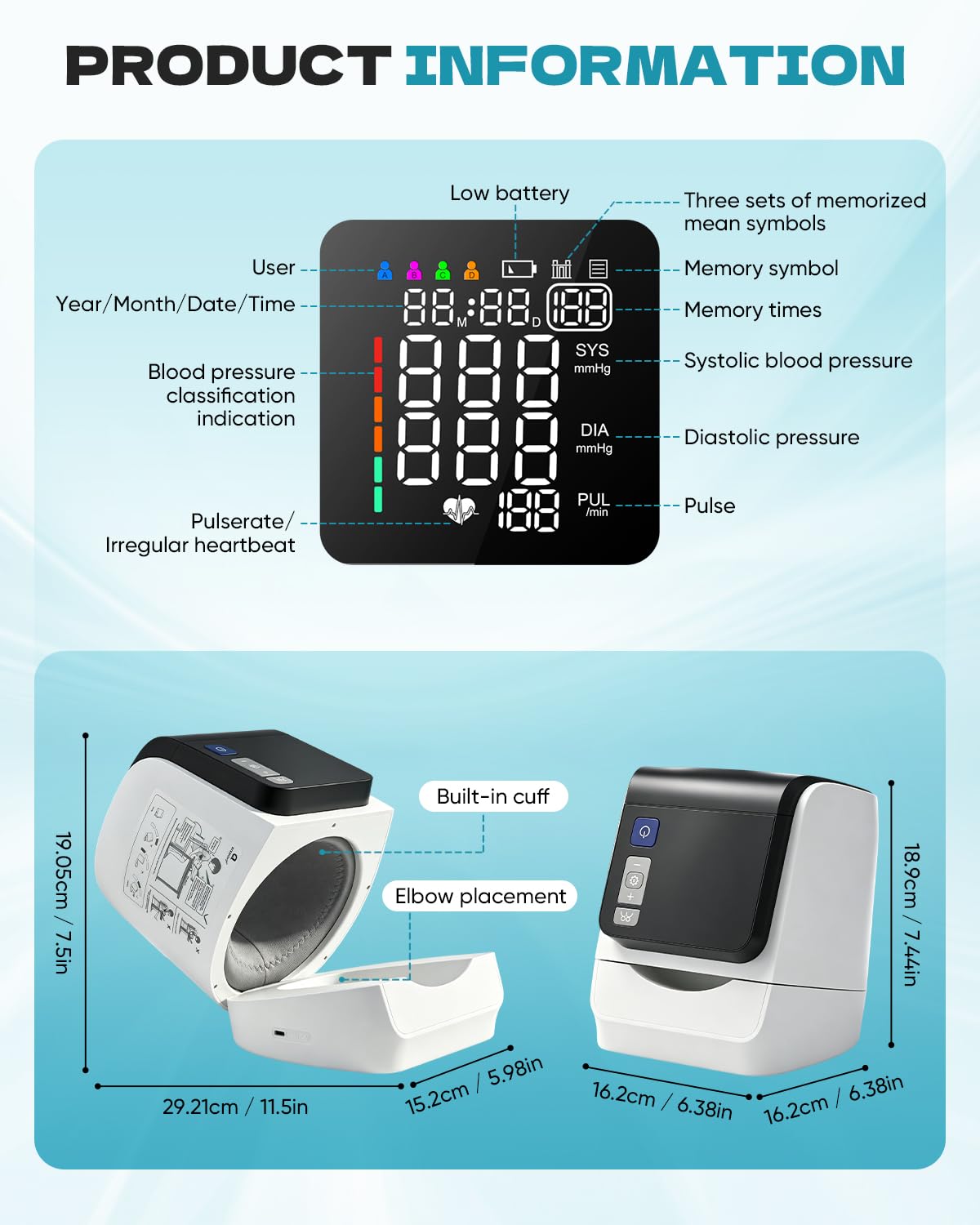 Blood Pressure Monitor Upper Arm S29263