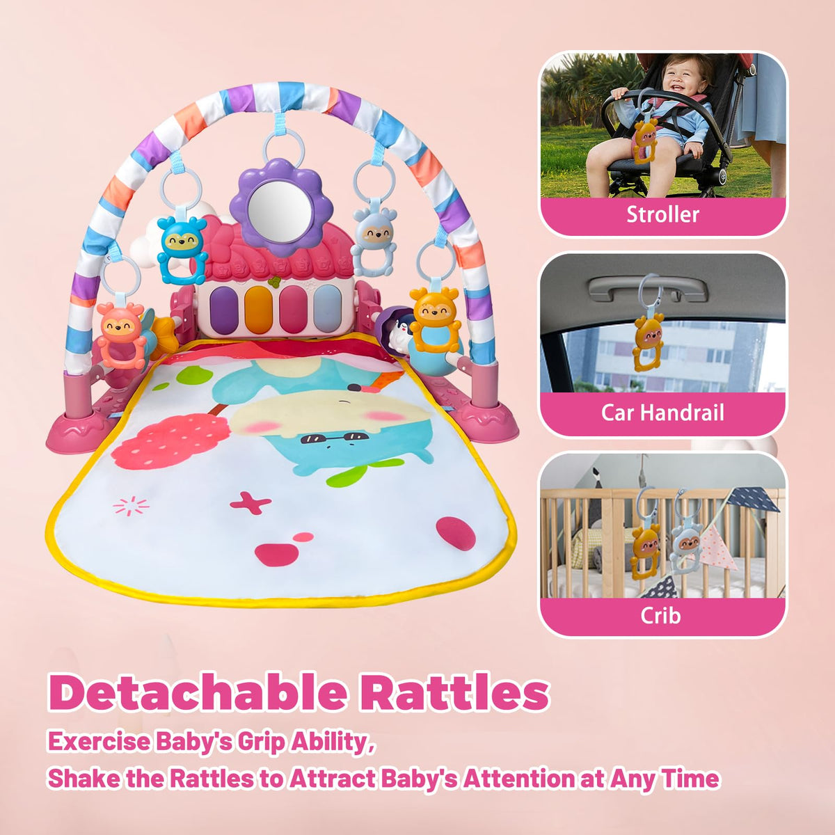 Baby Gym Play Mat and Bath Toys B6386