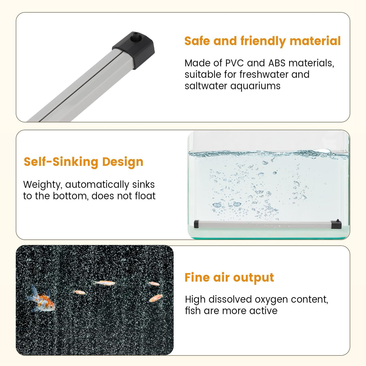 Aquarium Bubble Strip Air Stone Kit F932374