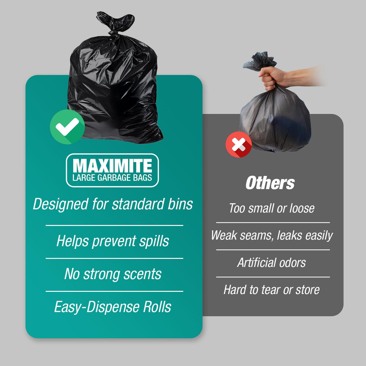 95–96 Gallon 30 Count 2.5 Mil Black Trash Bags W29031