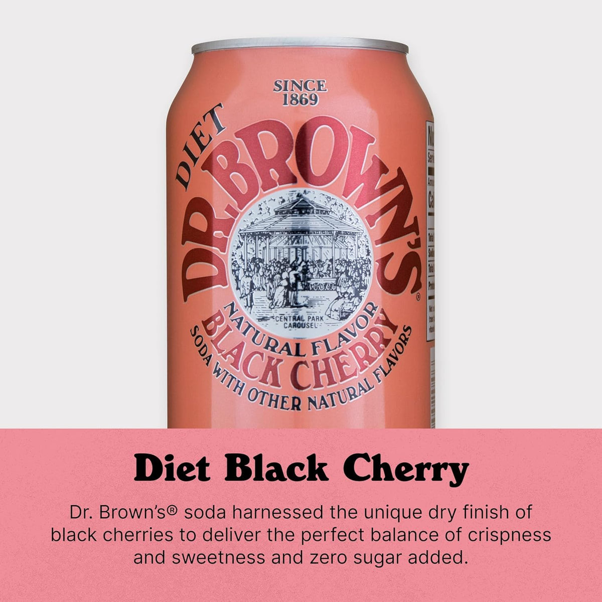 Black Cherry Diet Soda 12 Fl Oz (Pack of 4) C609822