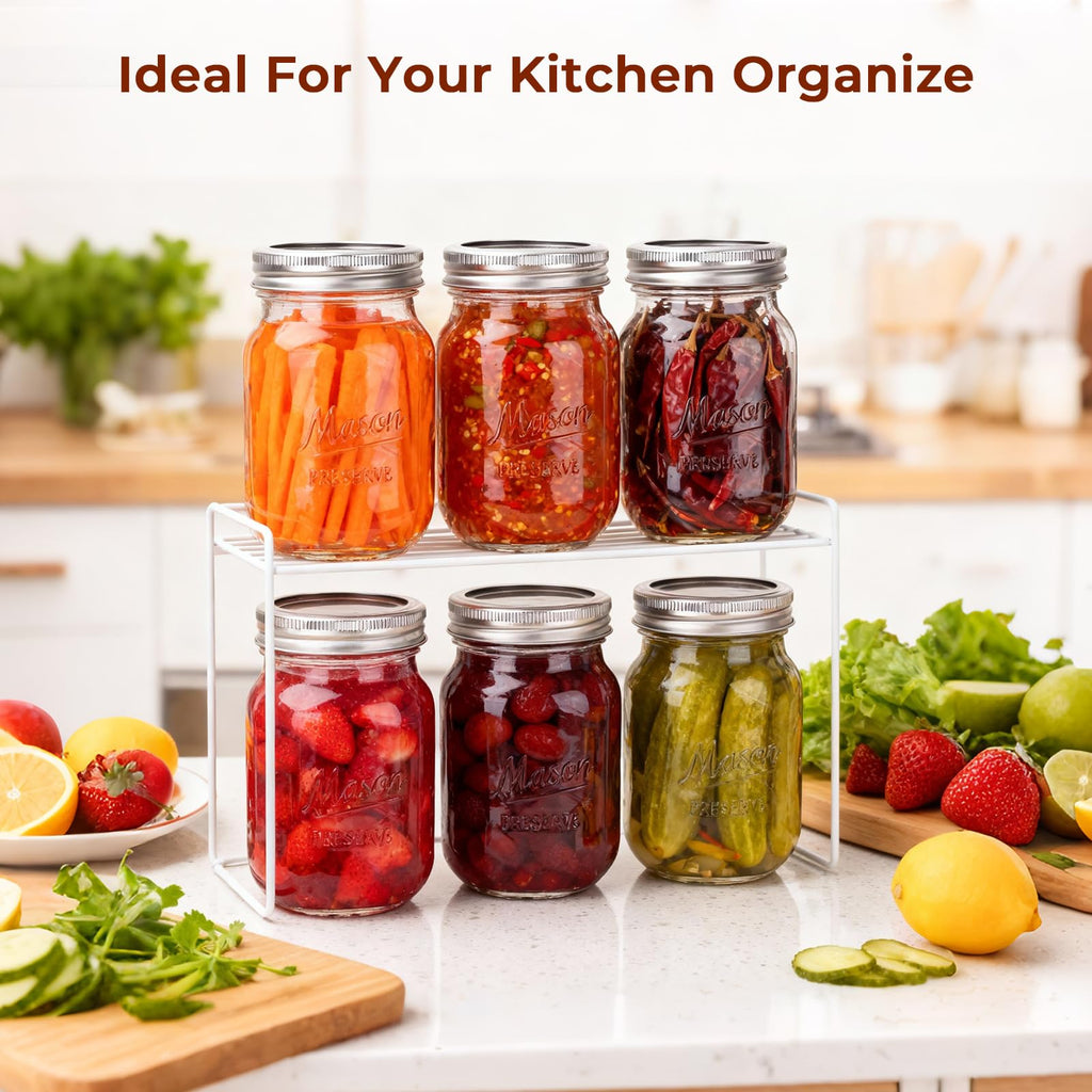 16oz 12 Pack Mason Jars with Airtight Lids N9533