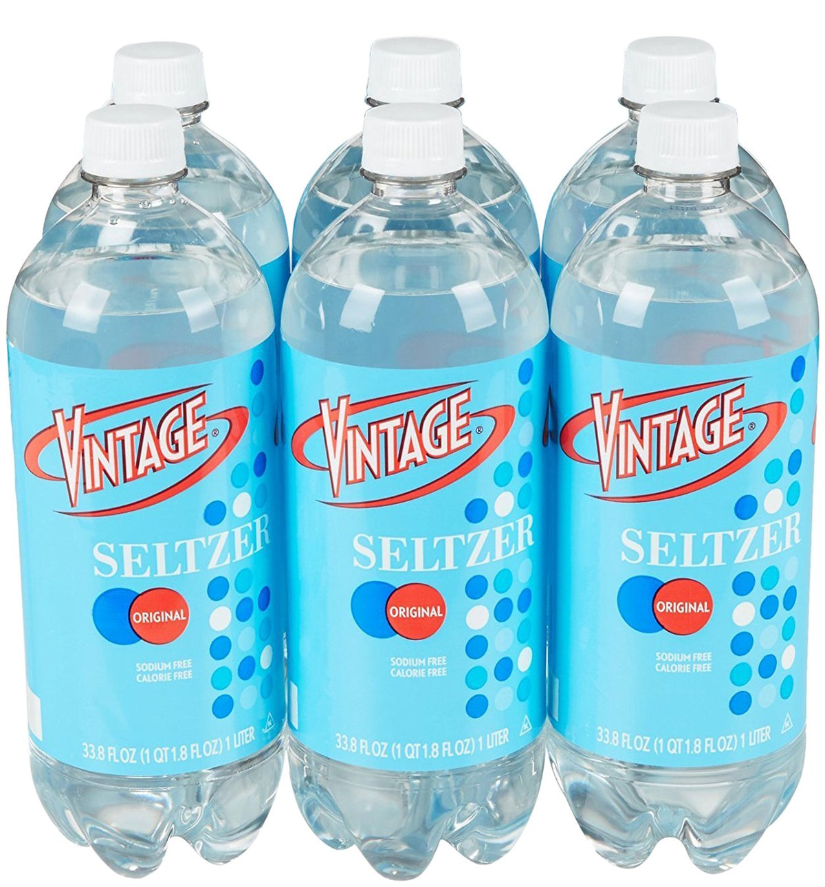 Vintage Seltzer Water 33.8 fl oz 6-Pack O24541