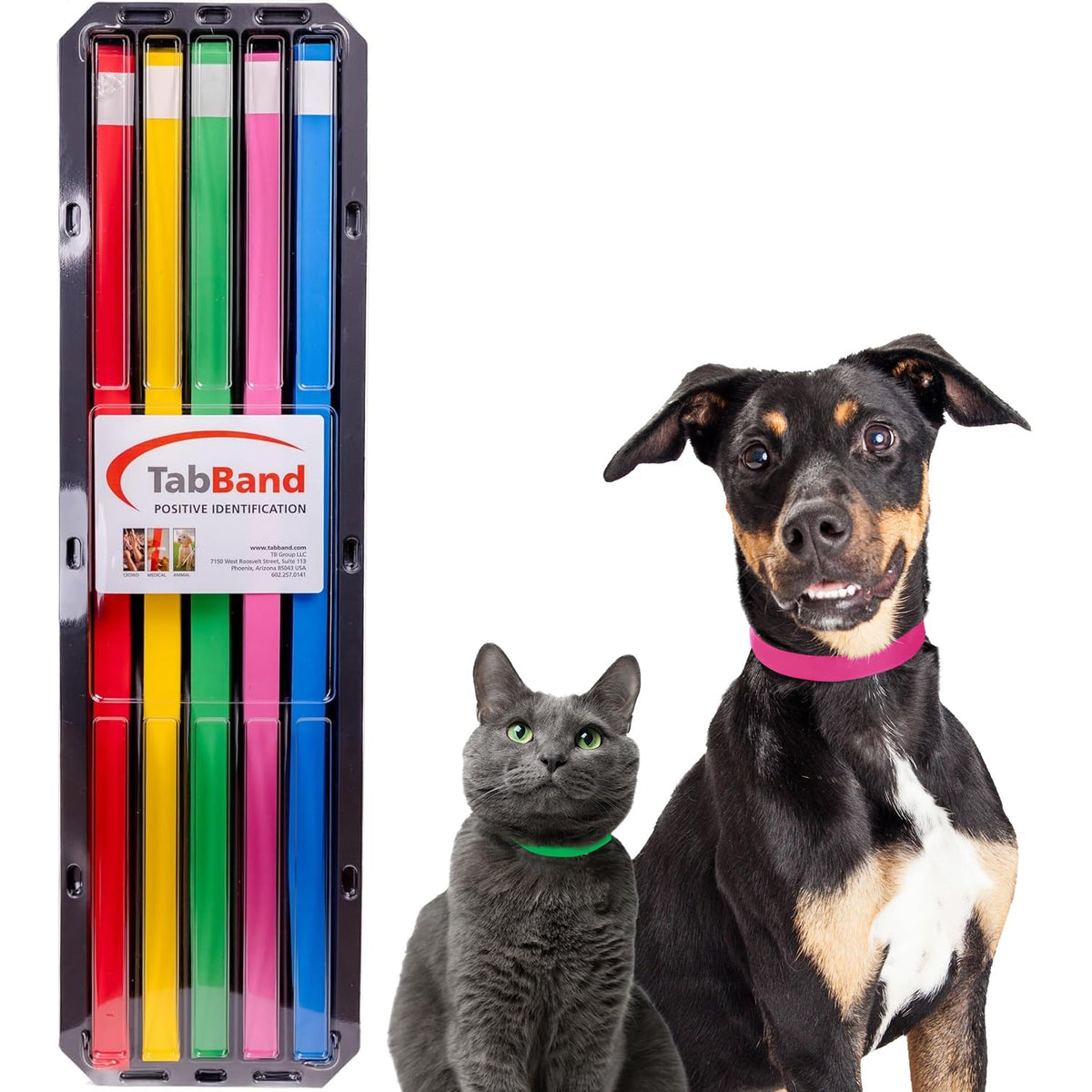 20 Inch 500 Count Waterproof Writable Tear-Resistant Pet ID Collars D53834