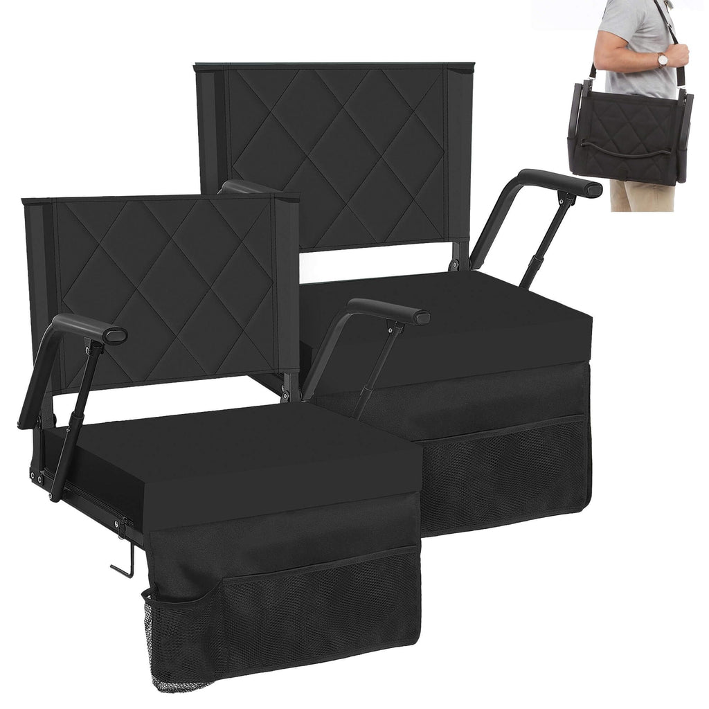 Portable Folding Stadium Seat with Back Support Y65301