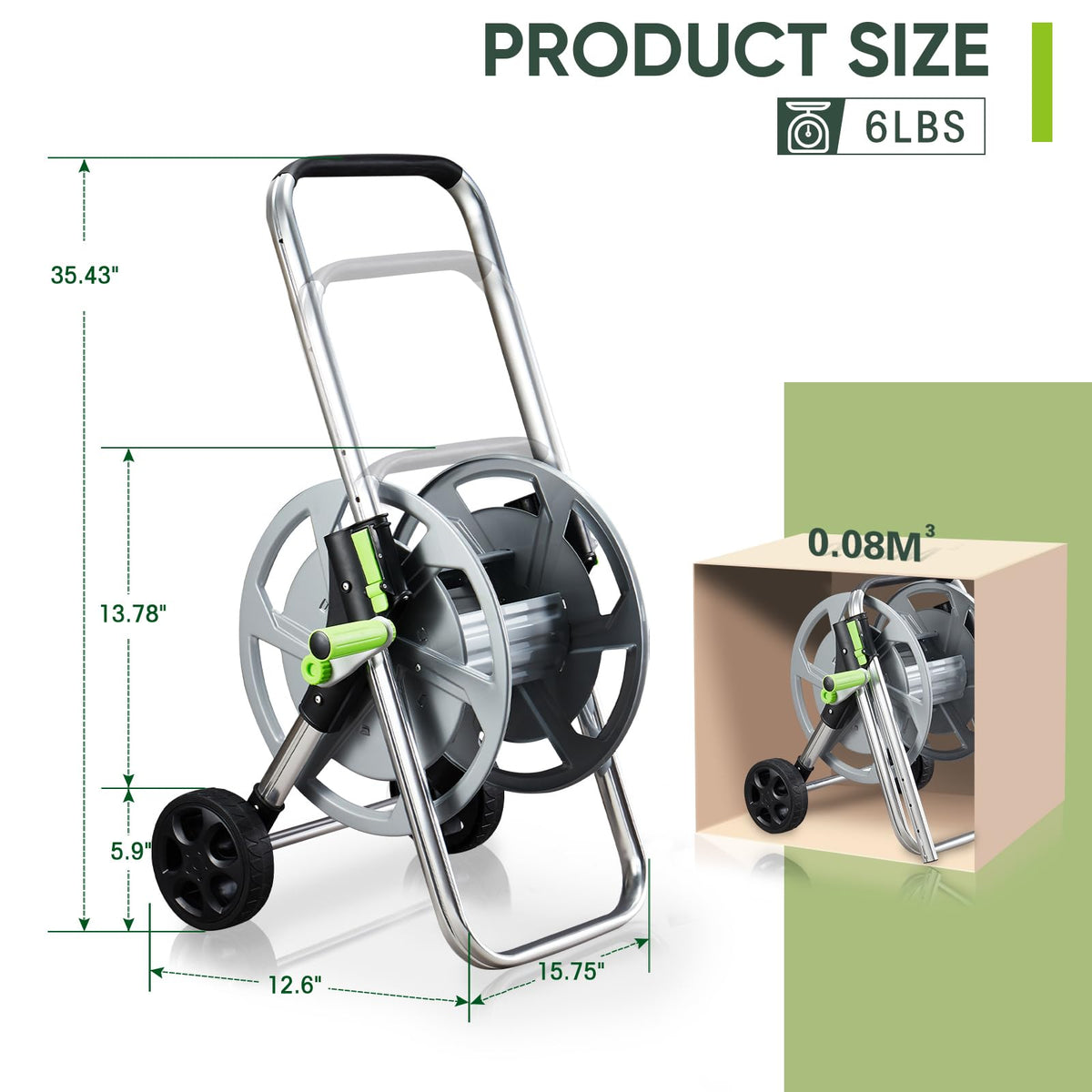 Garden Hose Reel Cart B41416
