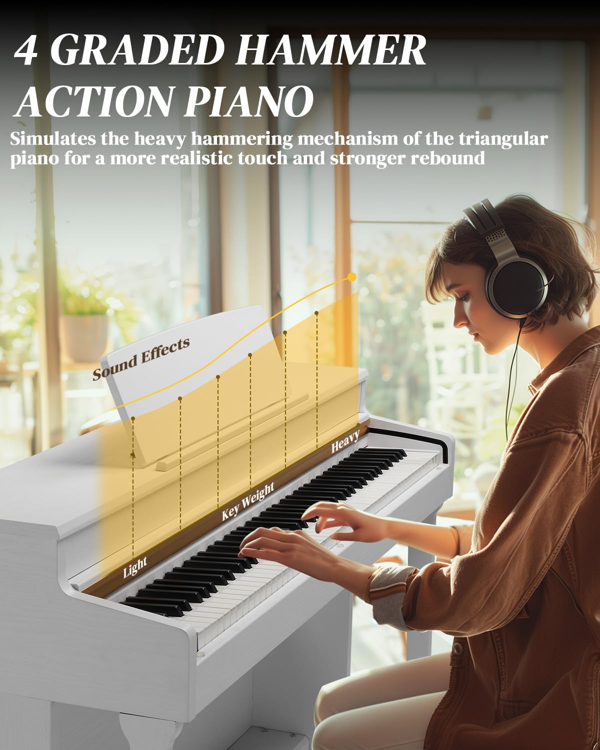 88 Key Weighted Digital Piano Keyboard D643076