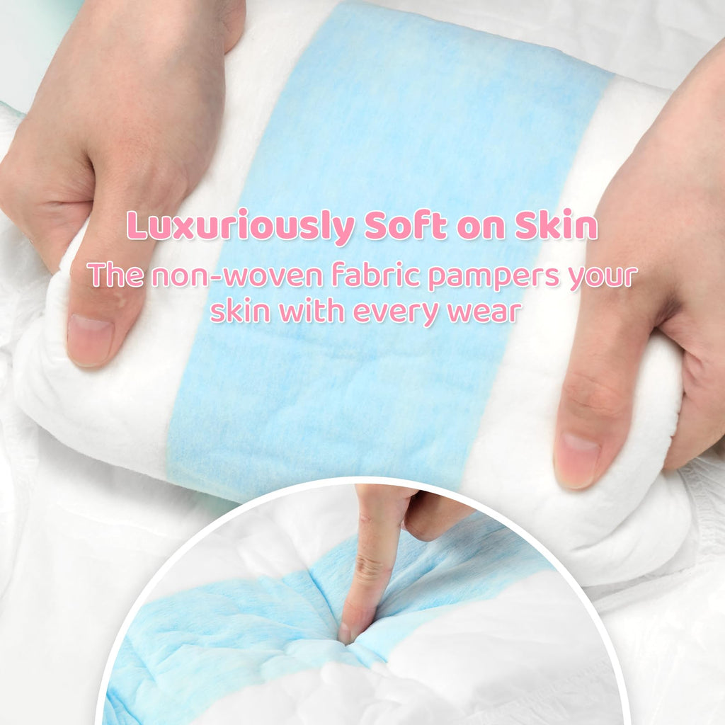 Adjustable Adult Diaper 10 Pieces White Medium I279596