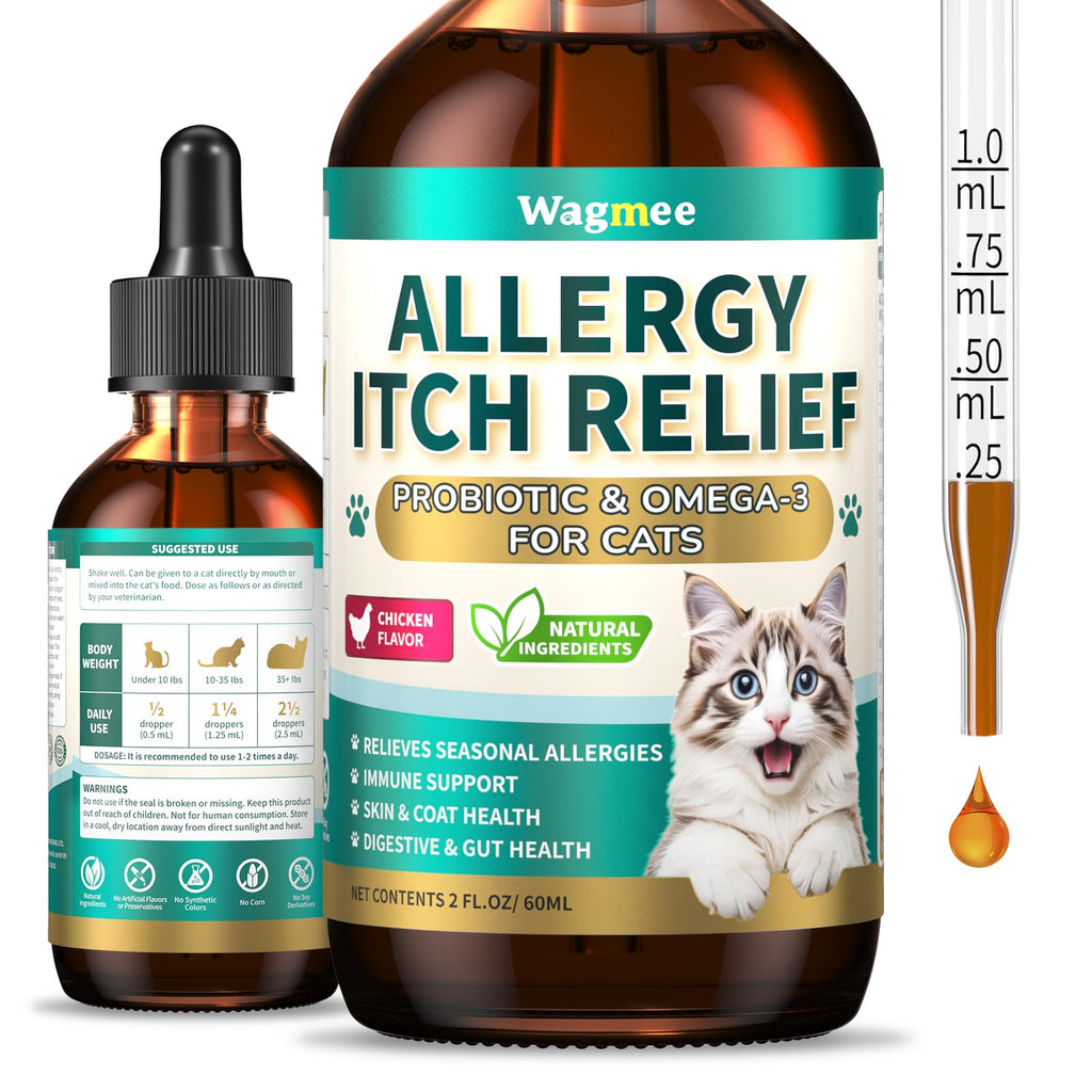 Omega 3 & Probiotic 60ml Allergy Relief for Cats B23344