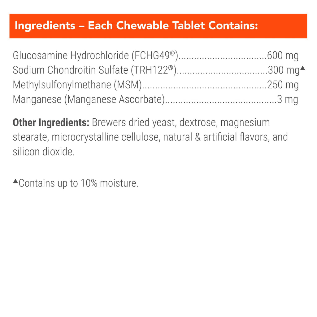 Joint Supplement for Dogs Chew Tabs 60ct A953542