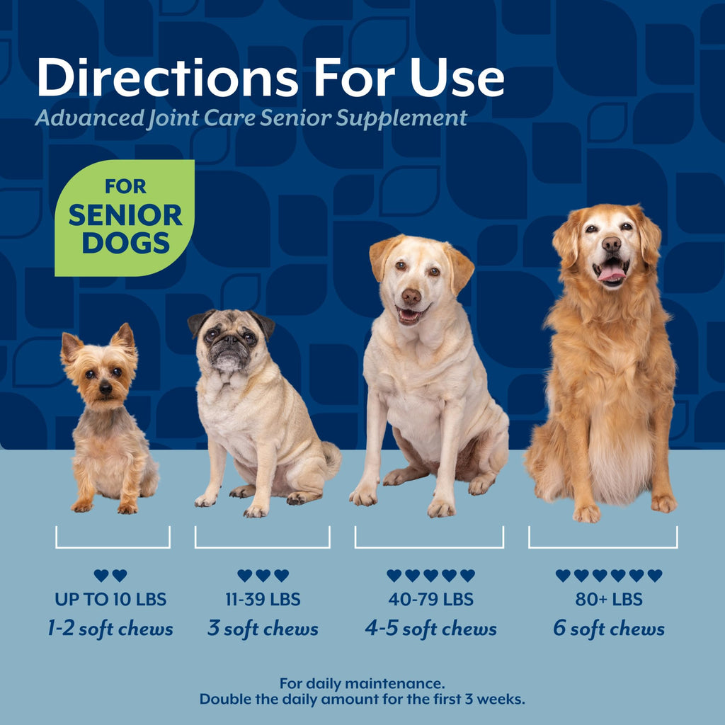 Senior Advanced Joint Health Dog Supplement 120 Ct X550