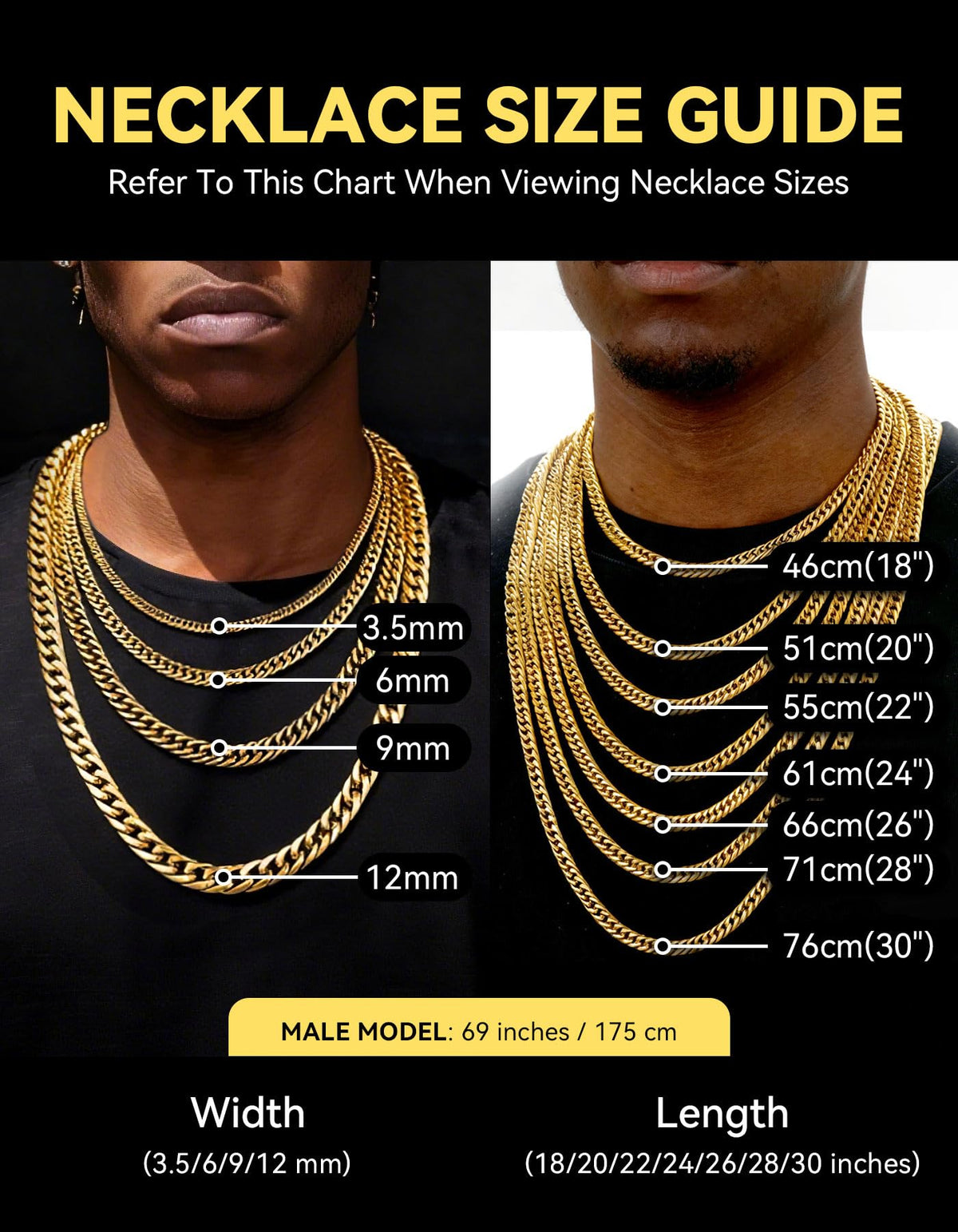 Cuban Link Chain Stainless Steel 14K Gold Plated Y718931
