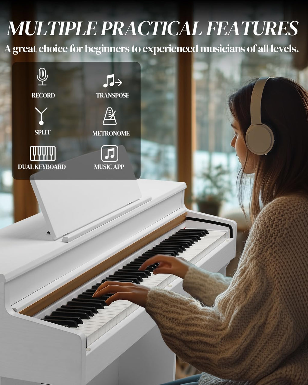 88 Key Weighted Digital Piano Keyboard D643076