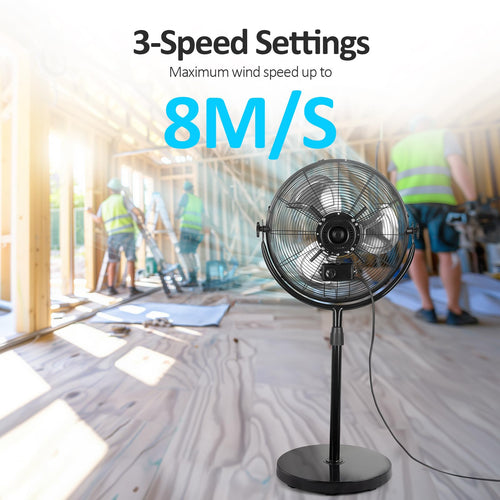 18 Inch High Velocity Metal Pedestal Fan Q733704