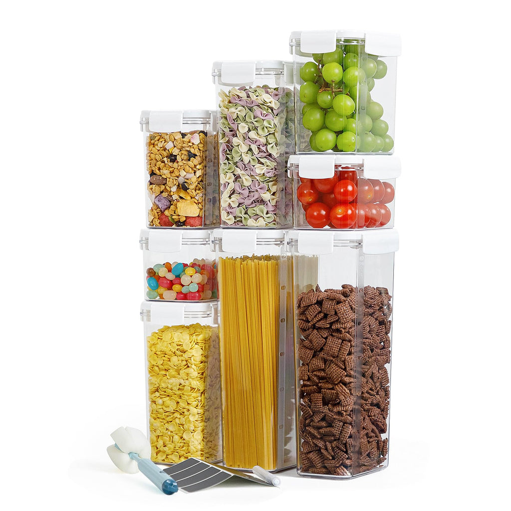 Airtight Pet Food Storage Containers with Lids, BPA Free Plastic 8-Pack G389