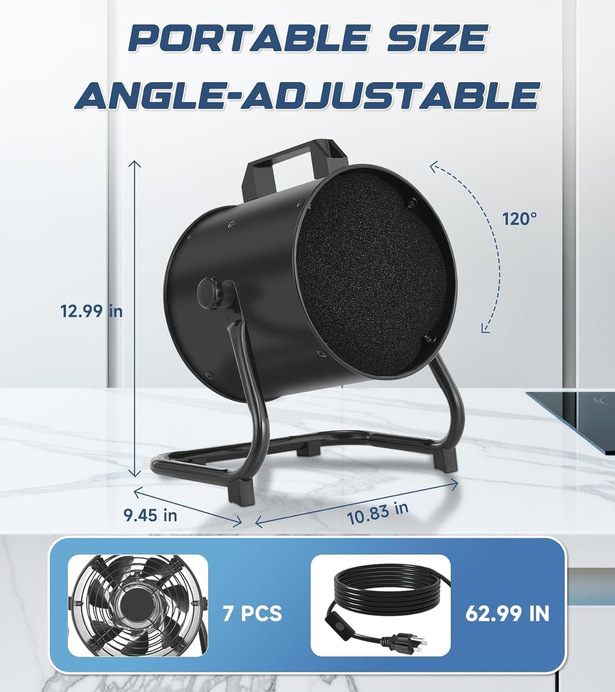 8'' Portable Range Hood with Switch G563