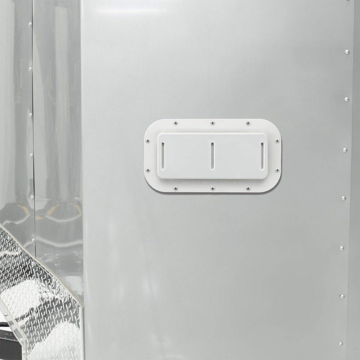 Two Way Plastic Vent with Trim Ring and Built-in Screen, 2 Pack, White U976