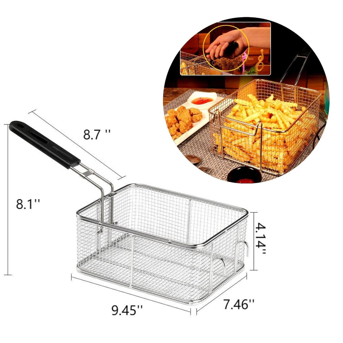 Stainless Steel Deep Fry Basket L80505