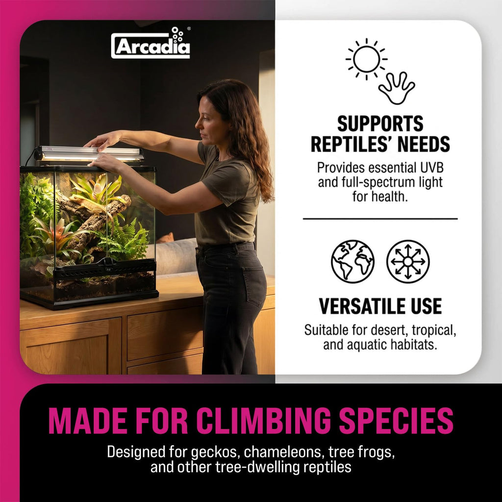 22.5" 24 Watts 6% UVB Reptile Light Fixture Kit E62872