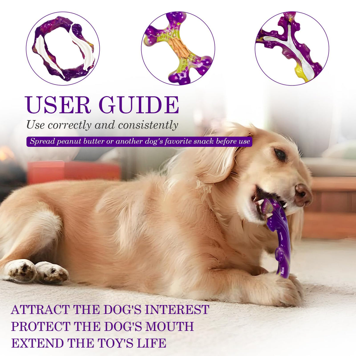 Tough Dog Chew Toys 3 Pack for Large Dogs Y20441