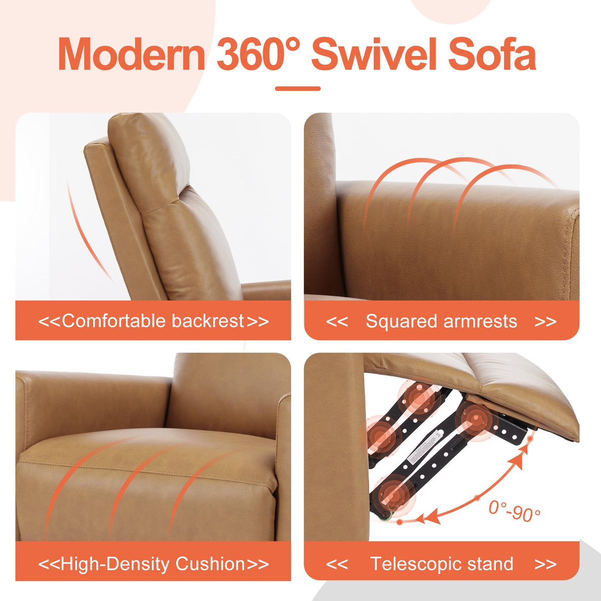 360 Swivel Rocker Recliner Chair R21006
