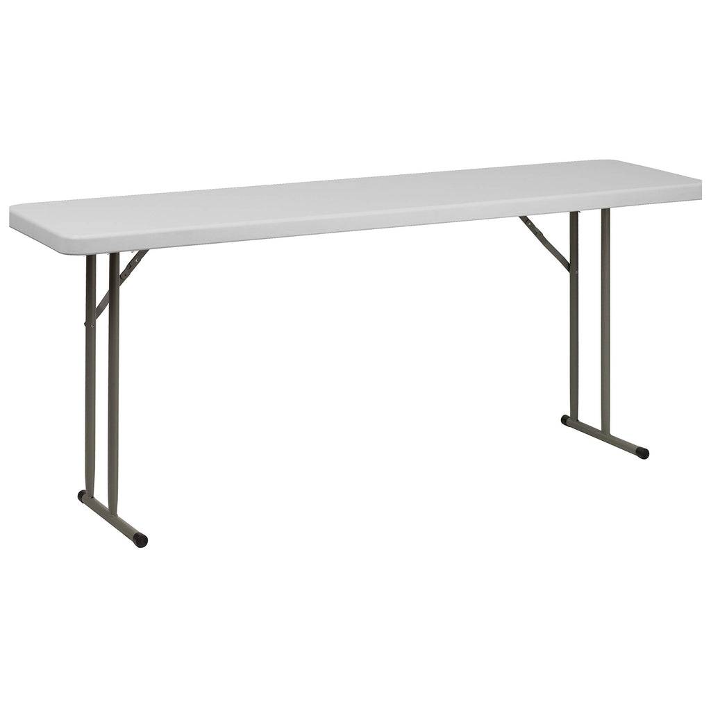Granite White Plastic Folding Training Table Set K334179